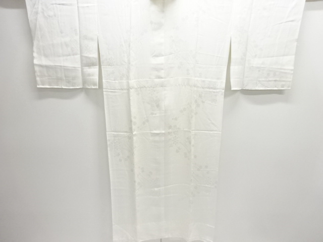 JAPANESE KIMONO / UNUSED HITOE JUBAN / WOVEN GOSHO CART & UME 